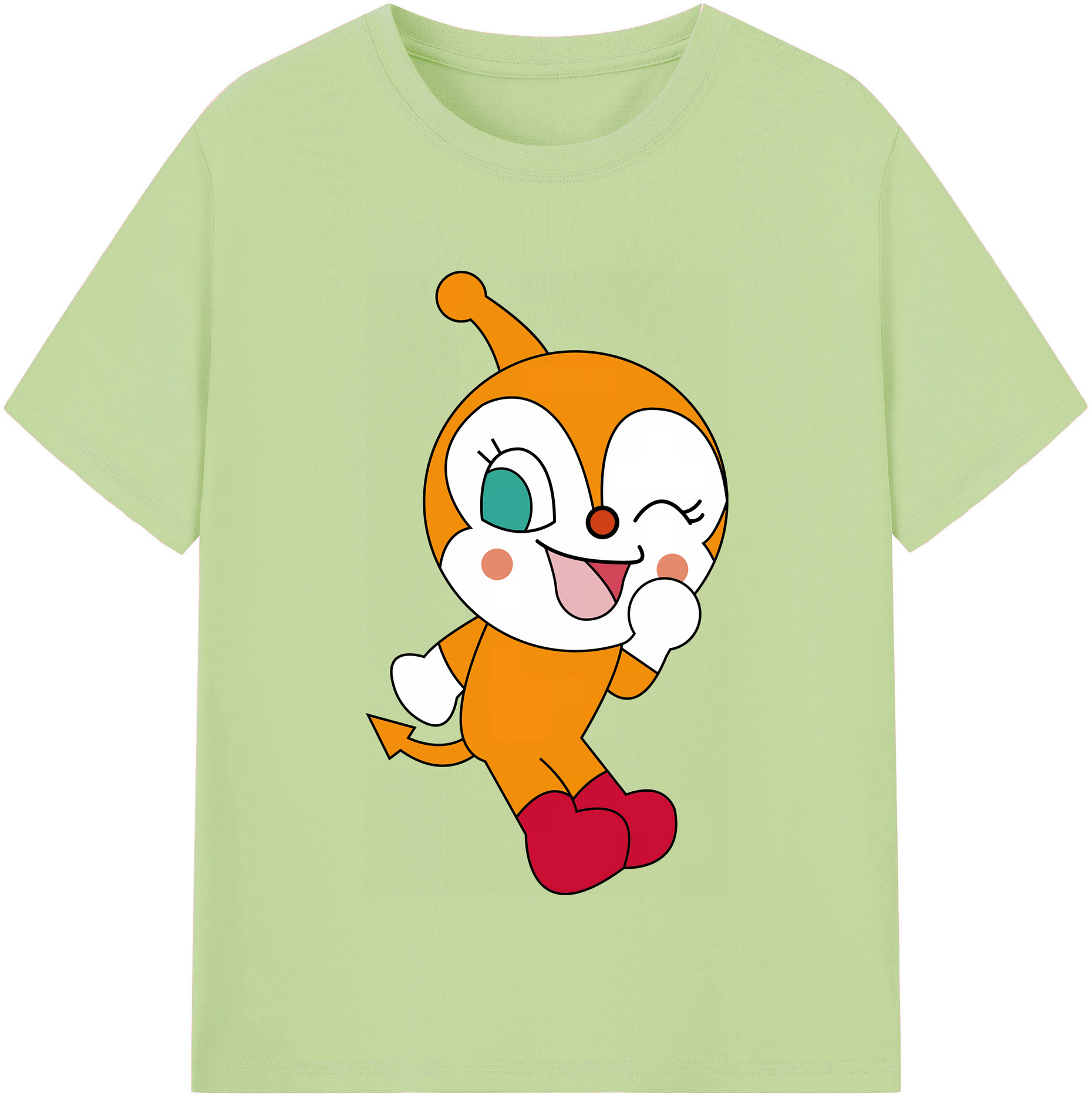 （画像用） アンパンマン Anpanman 綿100％半袖Tシャツ（フロントプリント）